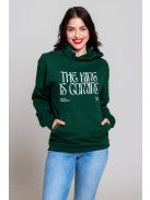 THE KING IS COMING glas groen unisex trui