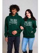 THE KING IS COMING glas groen unisex trui