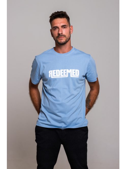 REDEEMED babakék póló unisex