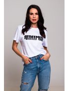 REDEEMED fehér póló unisex