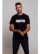 REDEEMED fekete póló unisex