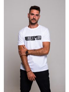 REDEEMED fehér póló unisex